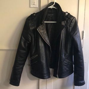 Black Faux Leather Jacket